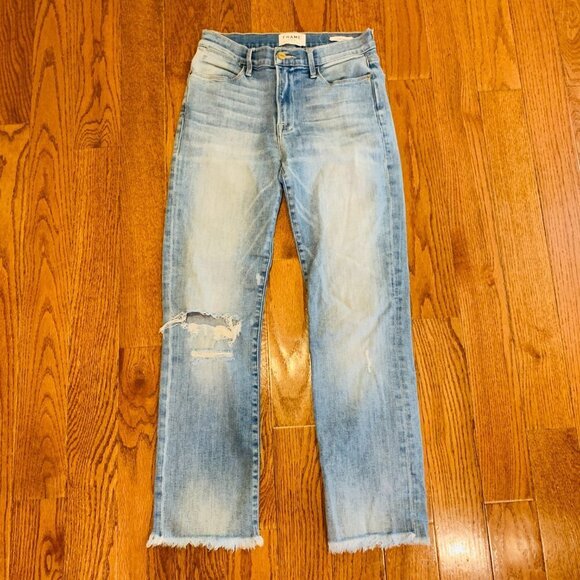 Frame Le High Straight Jeans Size 27